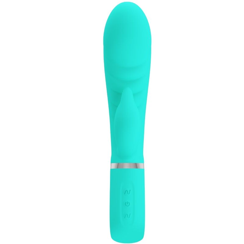 PRETTY LOVE - VIBRATEUR MULTIFONCTION G-SPOT PRESCOTT VERT AQUA - Sensualia