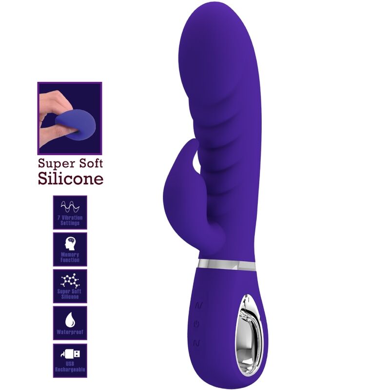 PRETTY LOVE - VIBRATEUR MULTIFONCTION G-SPOT PRESCOTT VIOLET - Sensualia