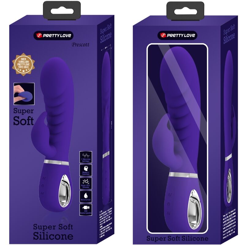 PRETTY LOVE - VIBRATEUR MULTIFONCTION G-SPOT PRESCOTT VIOLET - Sensualia