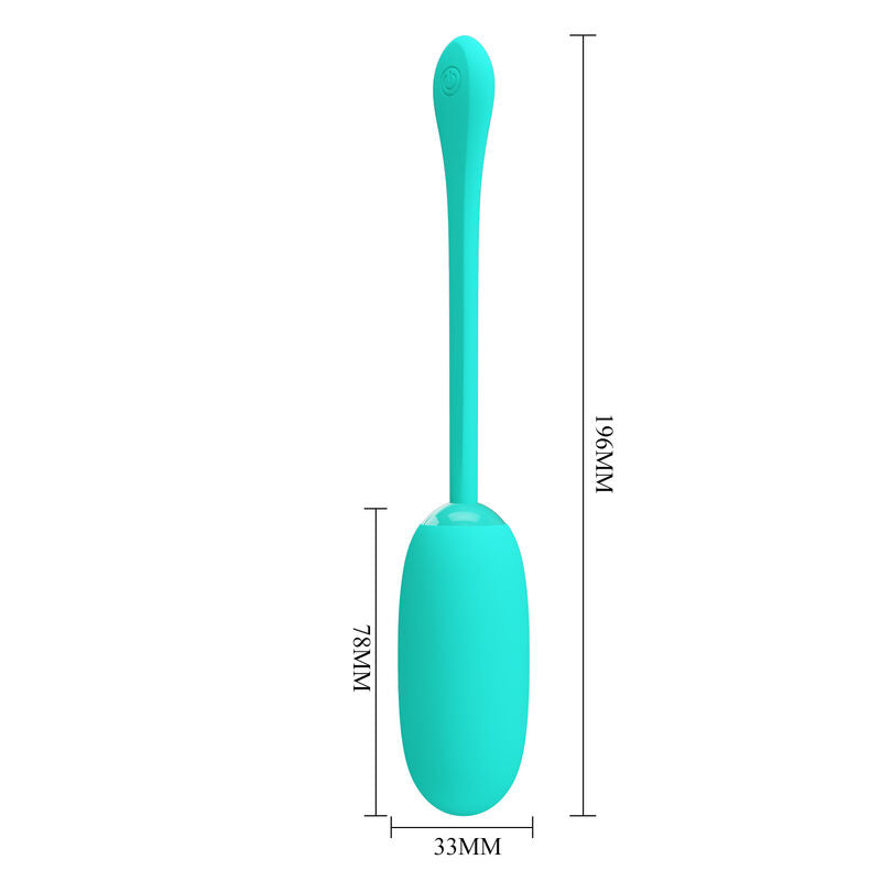 PRETTY LOVE - JULIUS OEUF VIBRANT IMPERMÉABLE-RECHARGEABLE AQUA VERT - Sensualia