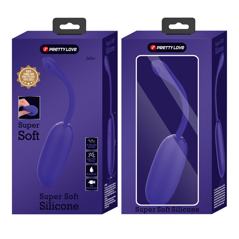 PRETTY LOVE - OEUF VIBRANT JULIUS IMPERMÉABLE-RECHARGEABLE VIOLET - Sensualia