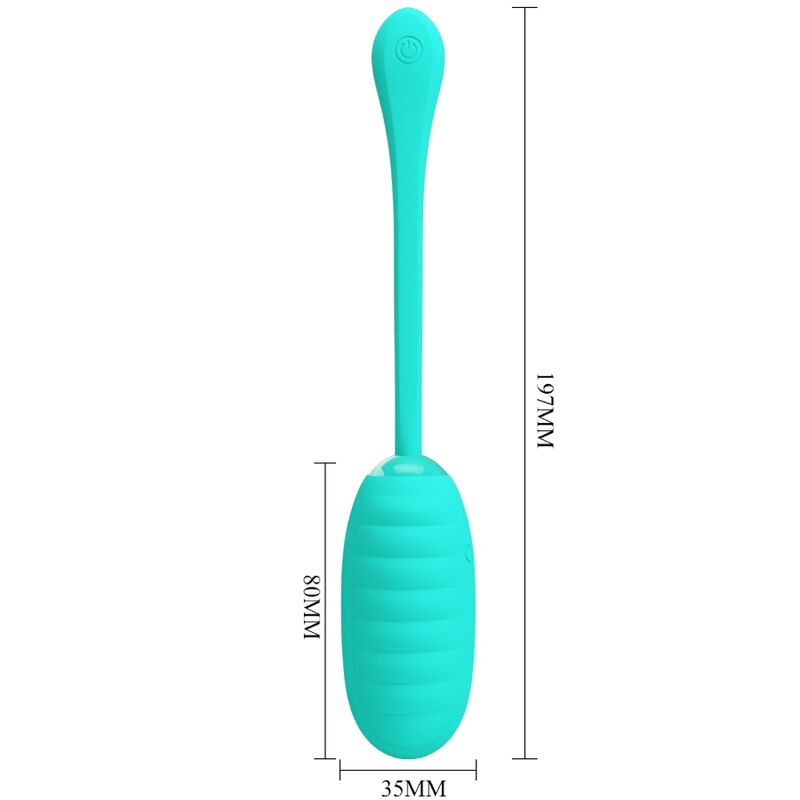 PRETTY LOVE - OEUF VIBRANT RECHARGEABLE KIRK AQUA VERT - Sensualia