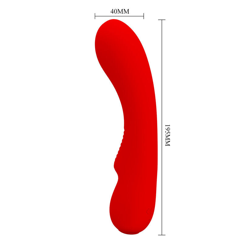 PRETTY LOVE - VIBRATEUR RECHARGEABLE PRESCOTT ROUGE - Sensualia