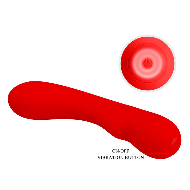 PRETTY LOVE - VIBRATEUR RECHARGEABLE PRESCOTT ROUGE - Sensualia