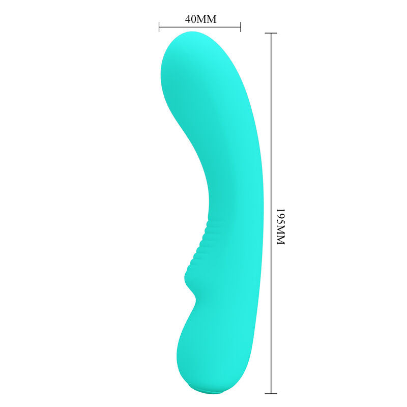 PRETTY LOVE - VIBRATEUR RECHARGEABLE PRESCOTT VERT AQUA - Sensualia