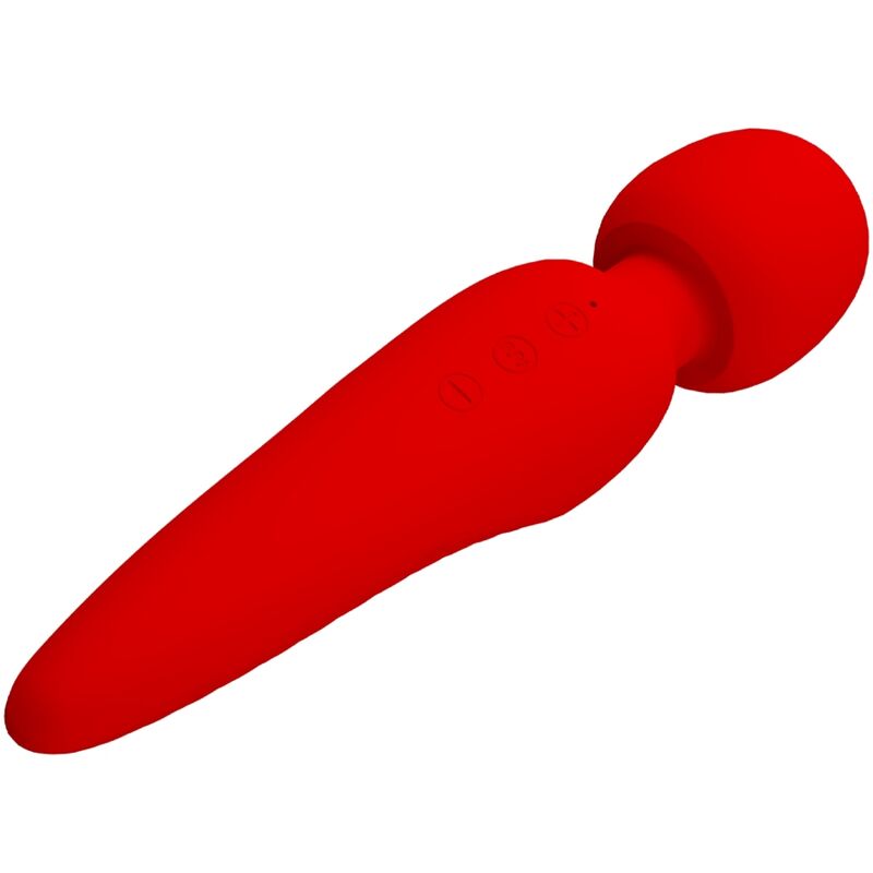 PRETTY LOVE - MASSEUR MEREDITH 12 MODES DE VIBRATION ROUGE - Sensualia
