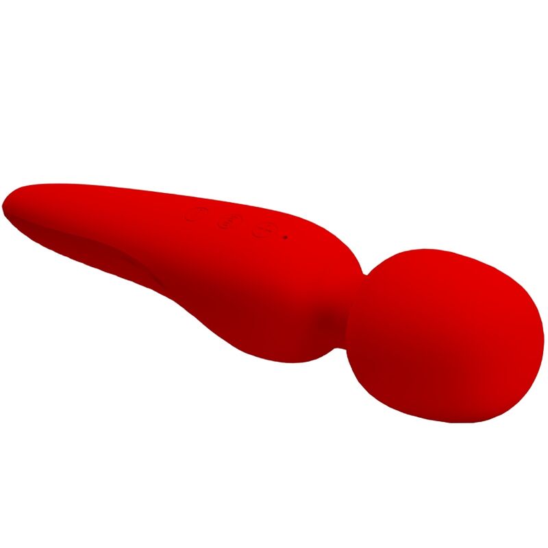 PRETTY LOVE - MASSEUR MEREDITH 12 MODES DE VIBRATION ROUGE - Sensualia