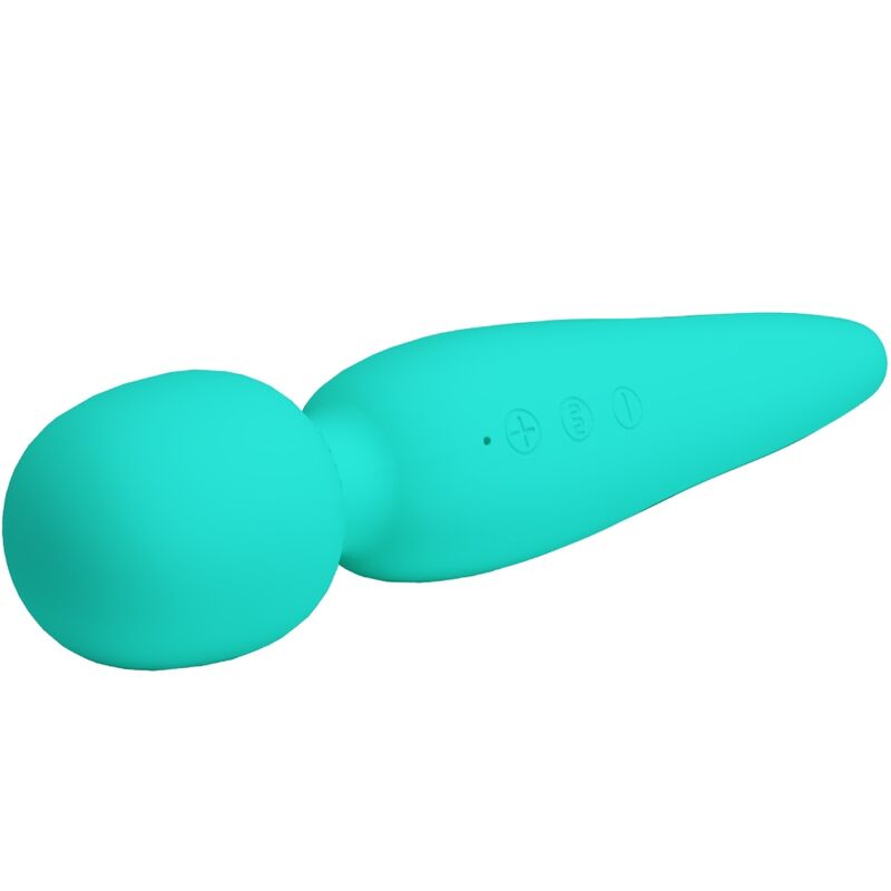 PRETTY LOVE - MASSEUR MEREDITH 12 MODES DE VIBRATION VERT AQUA - Sensualia
