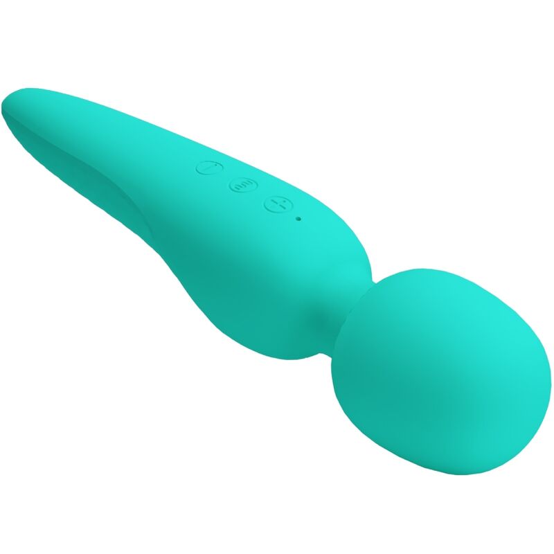 PRETTY LOVE - MASSEUR MEREDITH 12 MODES DE VIBRATION VERT AQUA - Sensualia