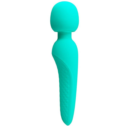 PRETTY LOVE - MASSEUR MEREDITH 12 MODES DE VIBRATION VERT AQUA - Sensualia