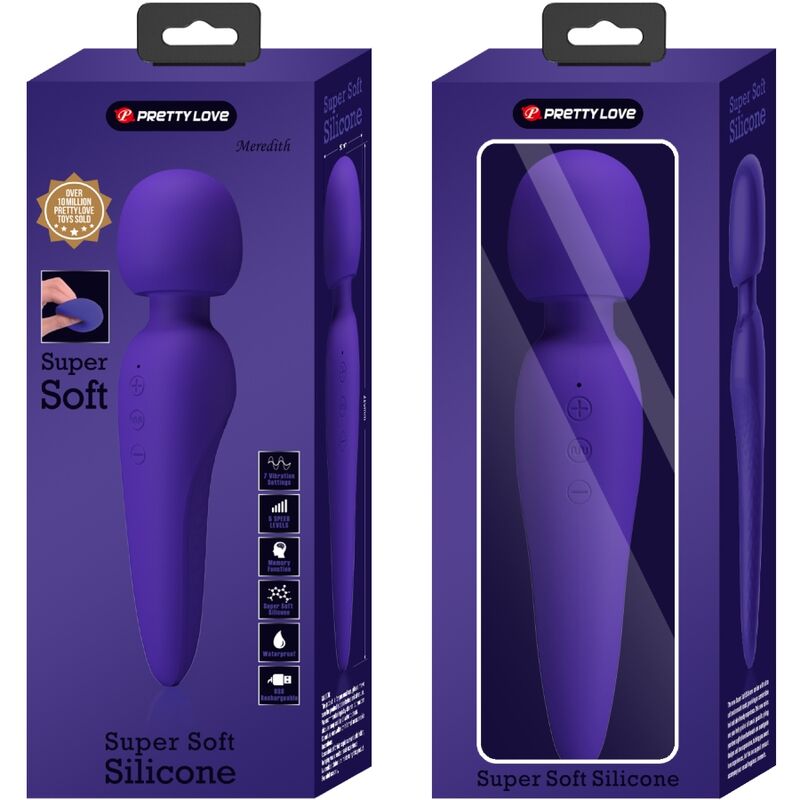 PRETTY LOVE - MASSEUR MEREDITH 12 MODES DE VIBRATION VIOLET - Sensualia