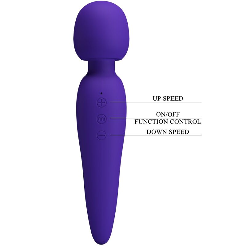 PRETTY LOVE - MASSEUR MEREDITH 12 MODES DE VIBRATION VIOLET - Sensualia