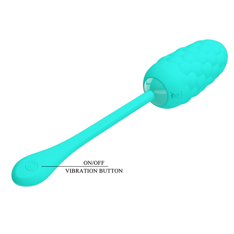 PRETTY LOVE - OEUF VIBRANT  TEXTURE MARINE RECHARGEABLE AQUA GREEN - Sensualia