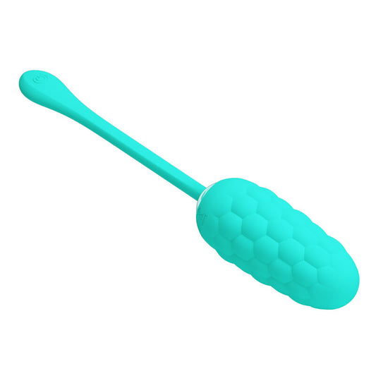 PRETTY LOVE - OEUF VIBRANT  TEXTURE MARINE RECHARGEABLE AQUA GREEN - Sensualia