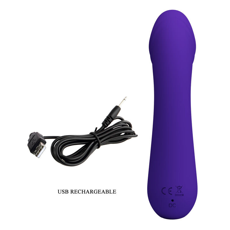 PRETTY LOVE - VIBRATEUR RECHARGEABLE CETUS VIOLET - Sensualia