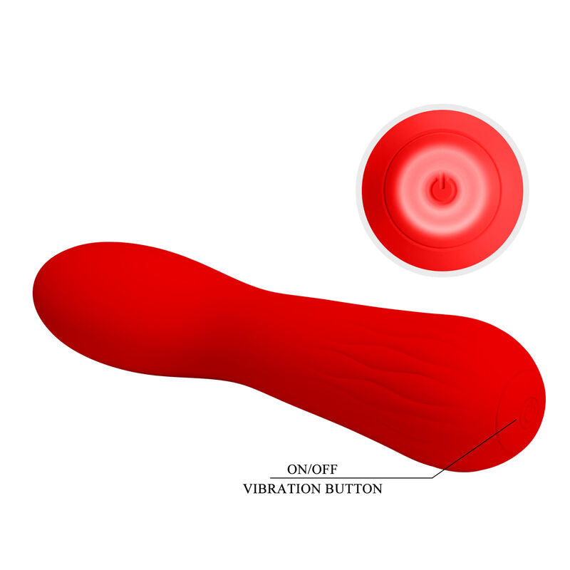 PRETTY LOVE - VIBRATEUR RECHARGEABLE FAUN ROUGE - Sensualia