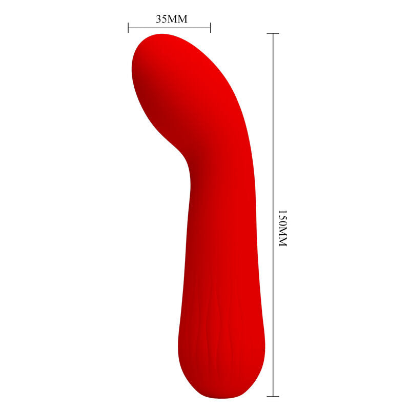 PRETTY LOVE - VIBRATEUR RECHARGEABLE FAUN ROUGE - Sensualia