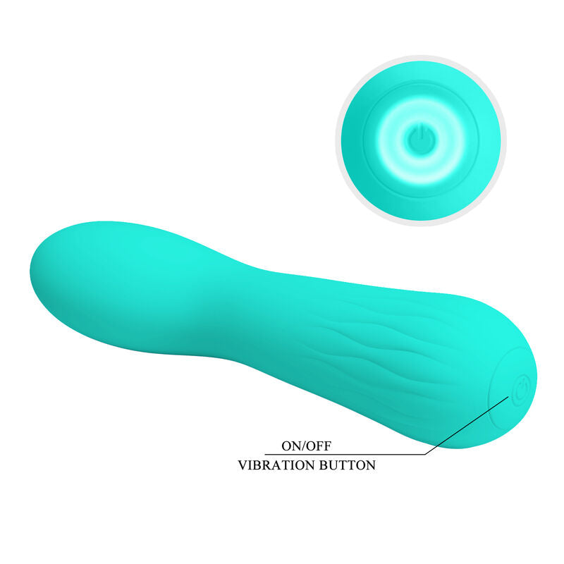 PRETTY LOVE - VIBRATEUR RECHARGEABLE FAUN VERT AQUA - Sensualia