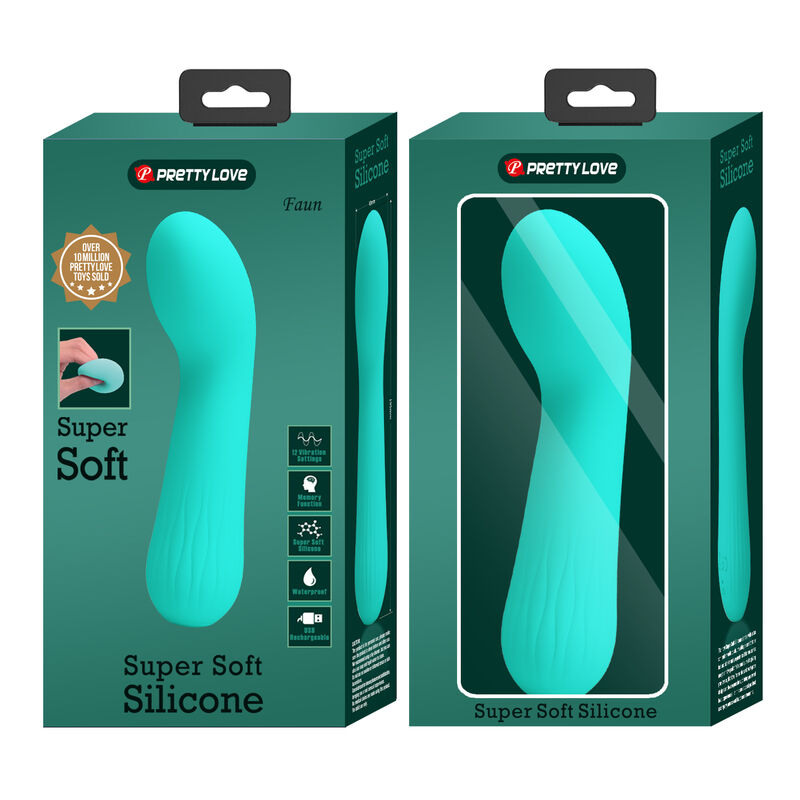 PRETTY LOVE - VIBRATEUR RECHARGEABLE FAUN VERT AQUA - Sensualia