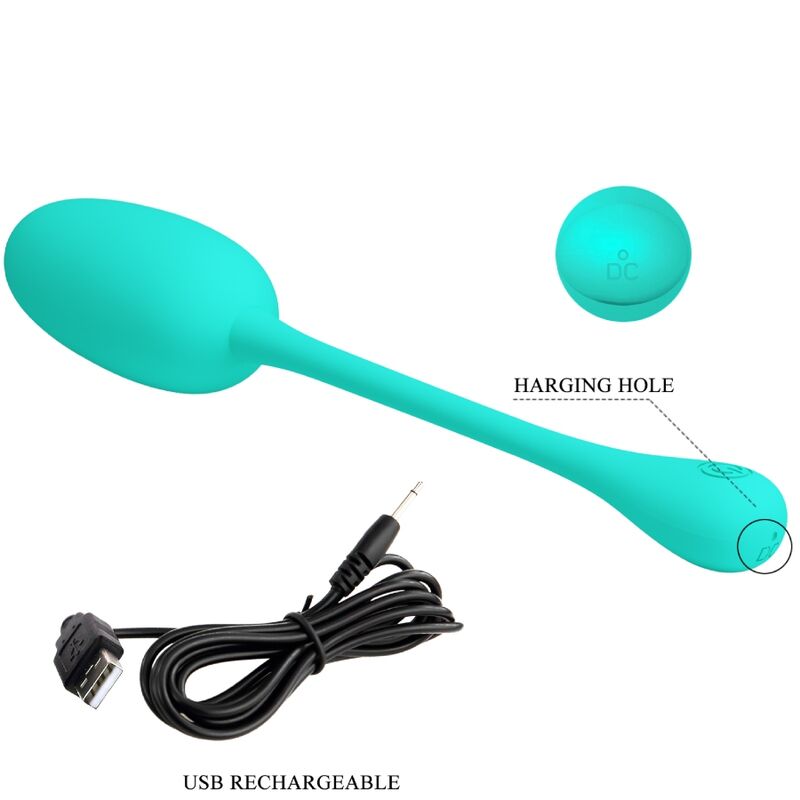 PRETTY LOVE - OEUF VIBRANT RECHARGEABLE KNUCKER VERT DEAU - Sensualia