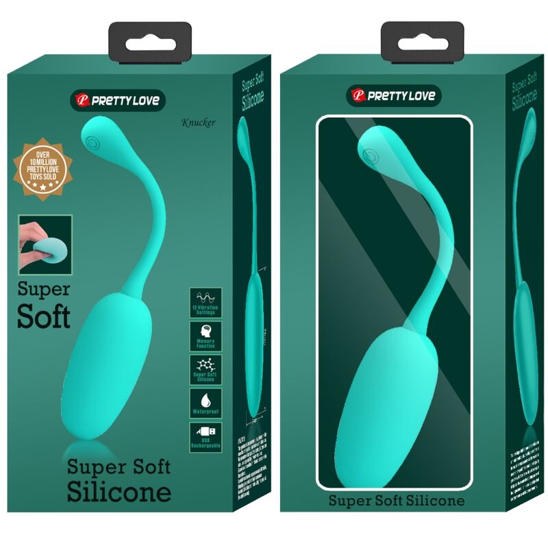 PRETTY LOVE - OEUF VIBRANT RECHARGEABLE KNUCKER VERT DEAU - Sensualia