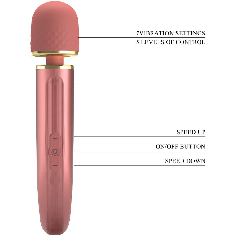 PRETTY LOVE - MASSEUR 7 MODES DE VIBRATION ROSE - Sensualia