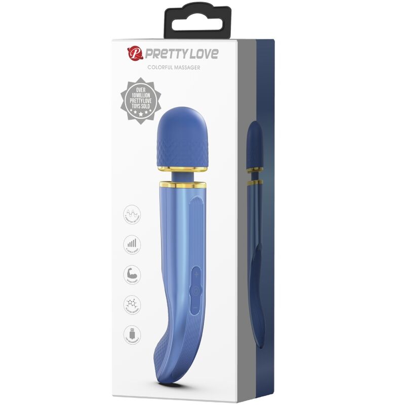 PRETTY LOVE - MASSEUR 7 MODES DE VIBRATION BLEU - Sensualia
