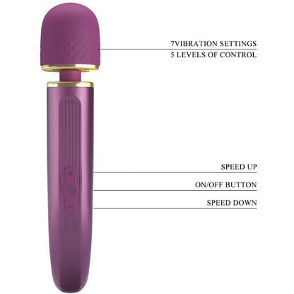 PRETTY LOVE - MASSEUR 7 MODES DE VIBRATION VIOLET - Sensualia