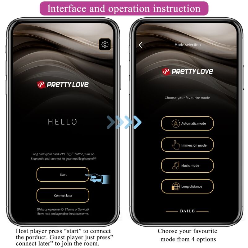 PRETTY LOVE - TÉLÉCOMMANDE JAYLEEN VIBRATOR APP VIOLET - Sensualia