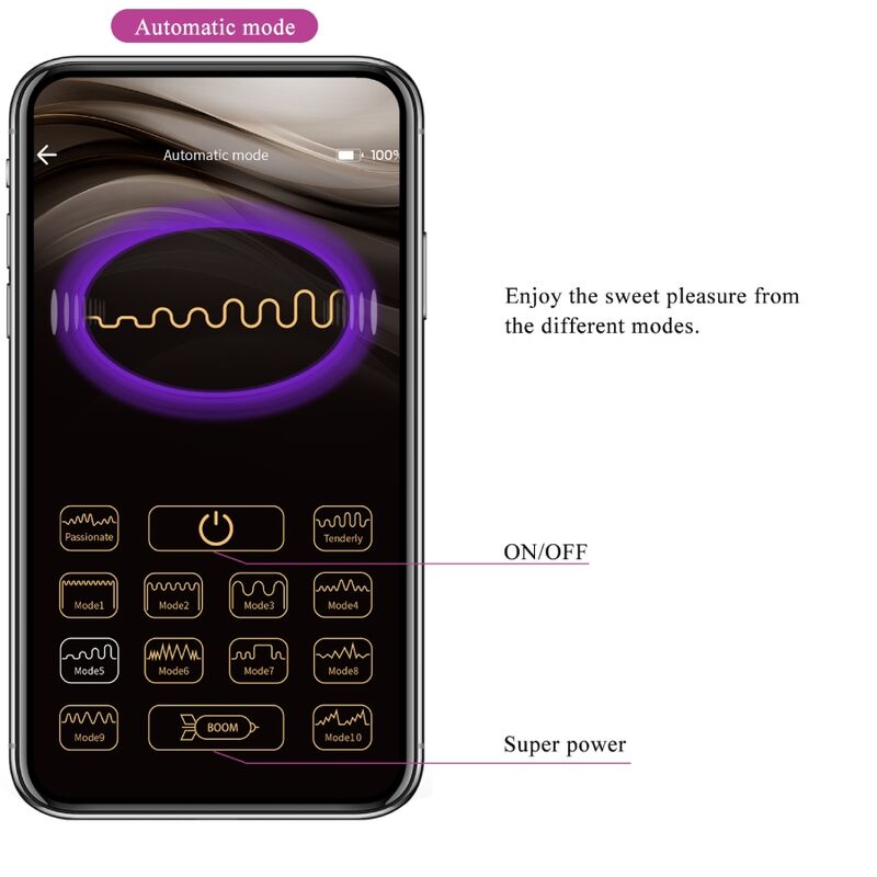 PRETTY LOVE - TÉLÉCOMMANDE CATALINA VIBRATOR APP VIOLET - Sensualia