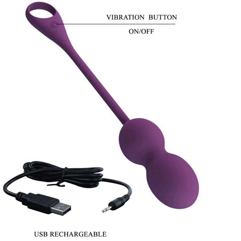 PRETTY LOVE - ELVIRA KEGEL BALLS APP TÉLÉCOMMANDE VIOLET - Sensualia