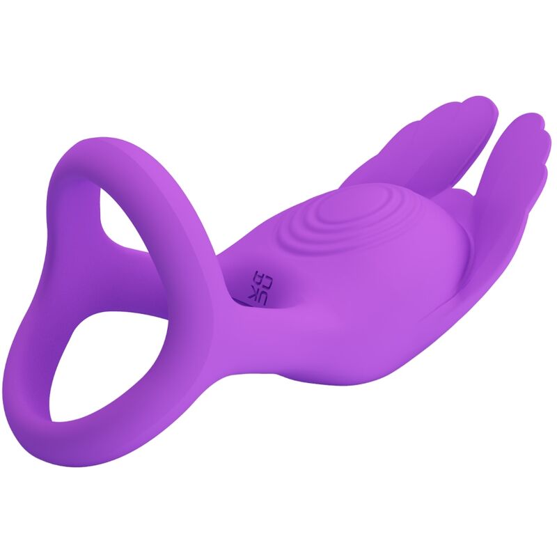 PRETTY LOVE - SILAS ANNEAU PÉNIS VIBRANT 7 VIBRATIONS SILICONE VIOLET - Sensualia