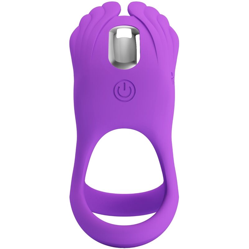 PRETTY LOVE - SILAS ANNEAU PÉNIS VIBRANT 7 VIBRATIONS SILICONE VIOLET - Sensualia