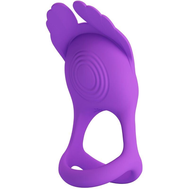 PRETTY LOVE - SILAS ANNEAU PÉNIS VIBRANT 7 VIBRATIONS SILICONE VIOLET - Sensualia