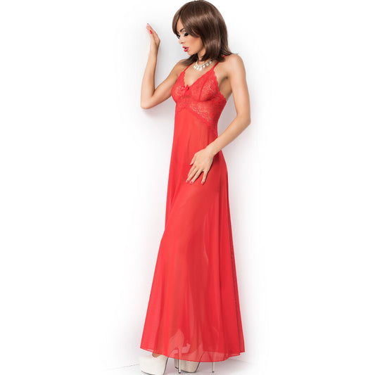 CHILIROSE - CR 3883 BABYDOLL LARGO ROJO S/M - Sensualia