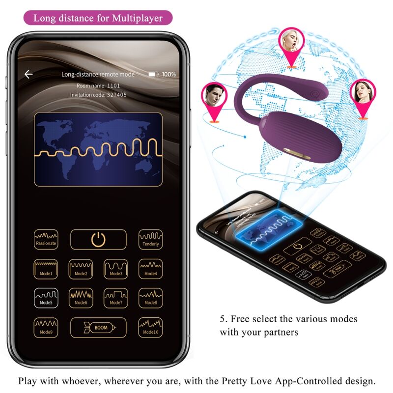 PRETTY LOVE - DOREEN OEUF VIBRANT RECHARGEABLE VIOLET - Sensualia