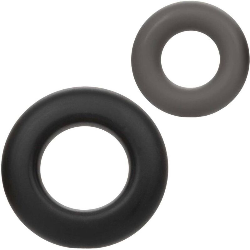 CALEXOTICS - ALPHA PROLONG LOT DE 2 BAGUE GRIS - Sensualia