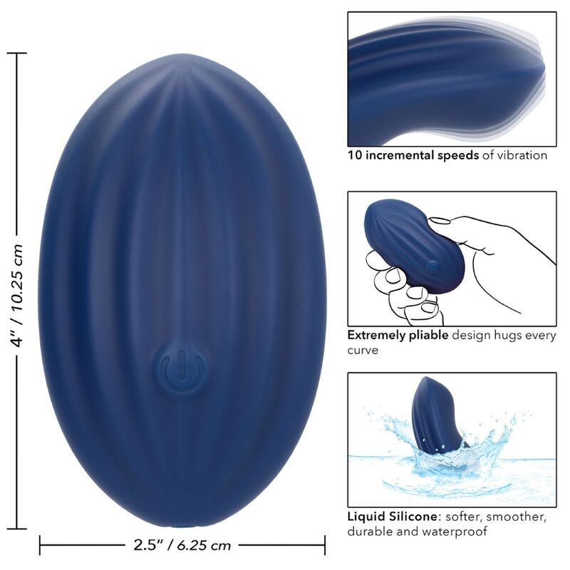 CALEXOTICS - CASHMERE VELOURS CURVE BLEU - Sensualia