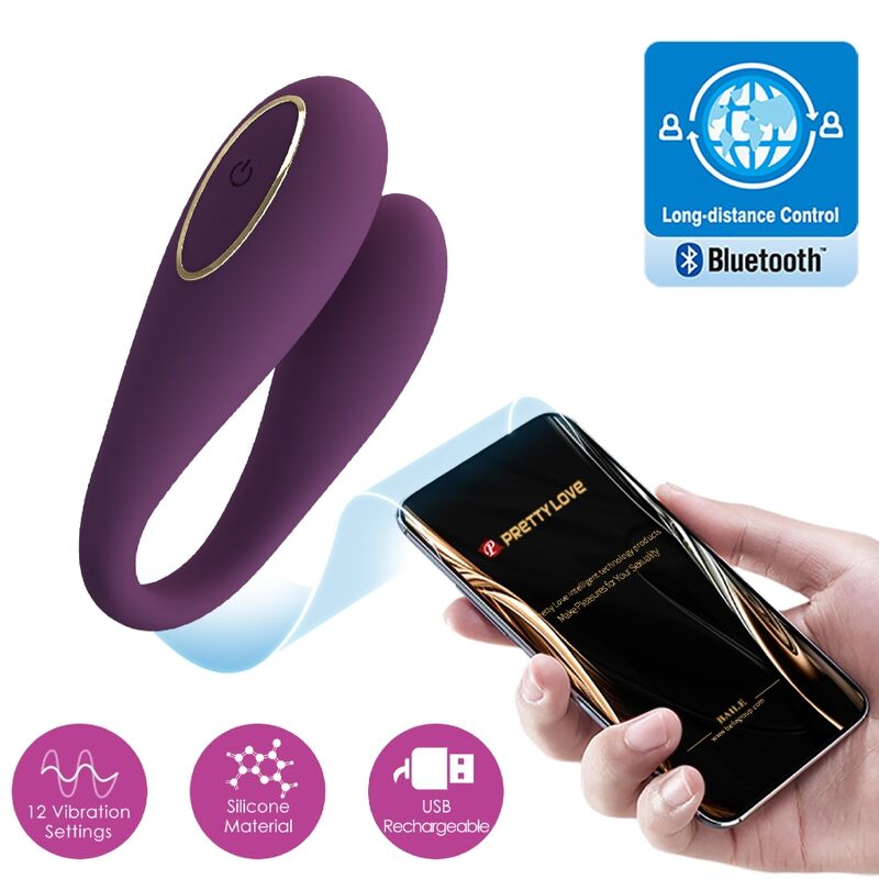 PRETTY LOVE - AUGUST VIBRATEUR  DOUBLE PLAISIR GLOBAL  DISTANCE - Sensualia