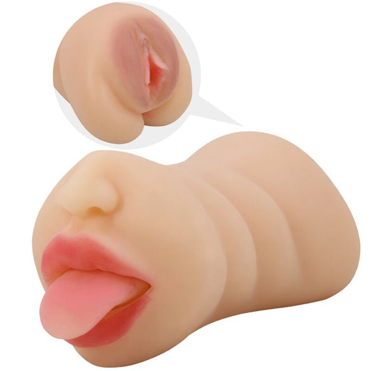 CRAZY BULL - MASTUBADOR EN FORME DE VAGIN SARAH DOUBLE ENTRÉE - Sensualia