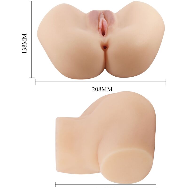 CRAZY BULL - VIBRATEUR VAGIN ET ANUS RÉALISTE HAILEY - Sensualia