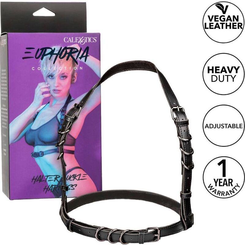 CALEXOTICS - EUPHORIA HARNAIS BOUCLE LICOL NOIR - Sensualia