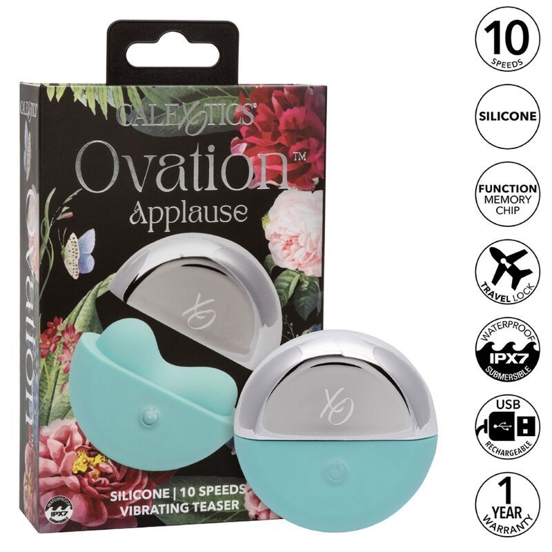 CALEXOTICS - OVATION STIMULATEUR DAPLAUSES VERT AQUA - Sensualia
