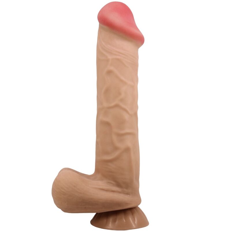 PRETTY LOVE - SÉRIE SLIDING SKIN GODE RÉALISTE AVEC VENTOUSE SLIDING SKIN FLESH 26 CM - Sensualia