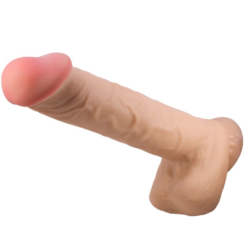 PRETTY LOVE - SÉRIE SLIDING SKIN GODE RÉALISTE AVEC VENTOUSE SLIDING SKIN FLESH 26 CM - Sensualia