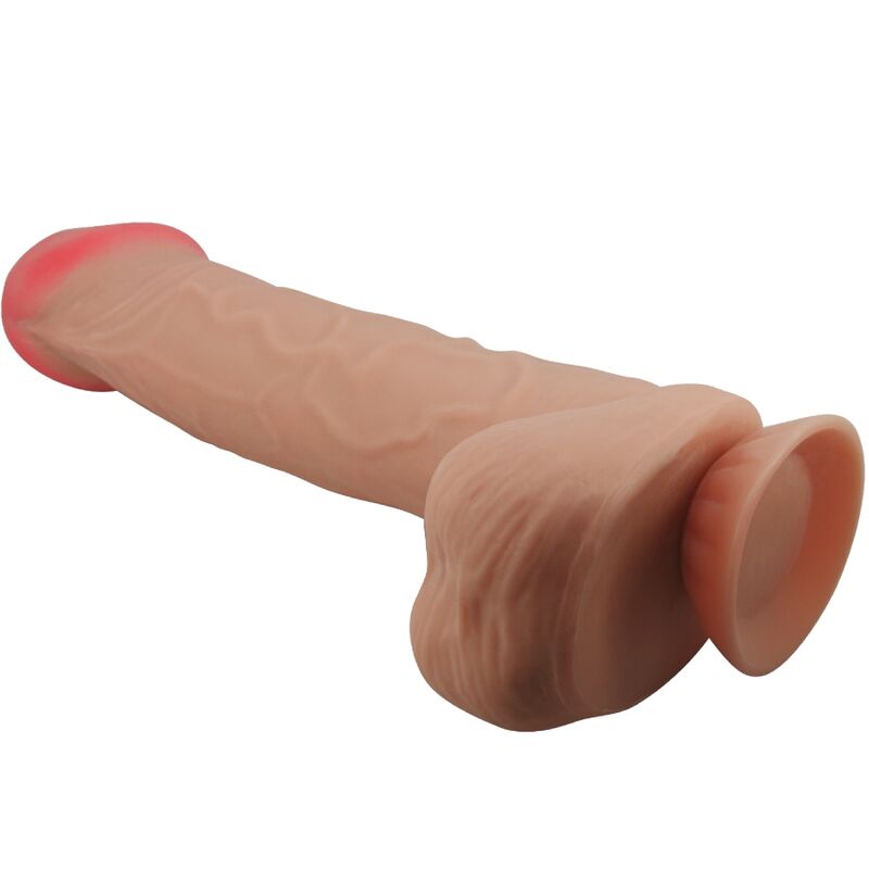 PRETTY LOVE - SÉRIE SLIDING SKIN GODE RÉALISTE AVEC VENTOUSE SLIDING SKIN FLESH 26 CM - Sensualia