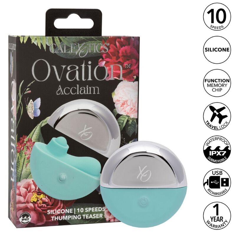 CALEXOTICS - OVATION STIMULATEUR ACCLAIM AQUA GREEN - Sensualia