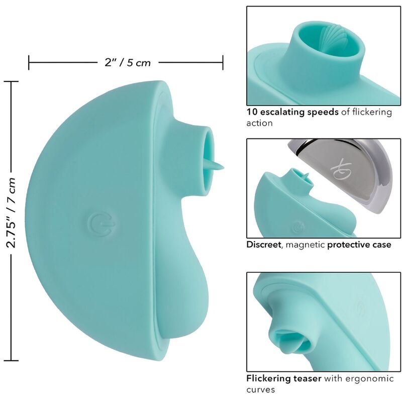 CALEXOTICS - OVATION STIMULATEUR RAVE VERT AQUA - Sensualia