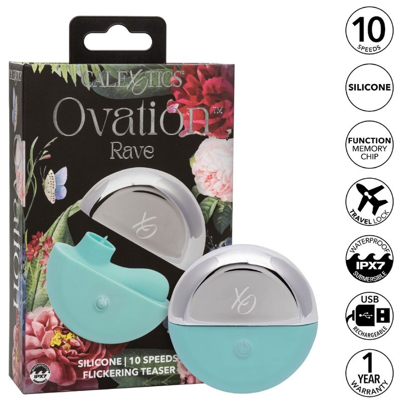 CALEXOTICS - OVATION STIMULATEUR RAVE VERT AQUA - Sensualia
