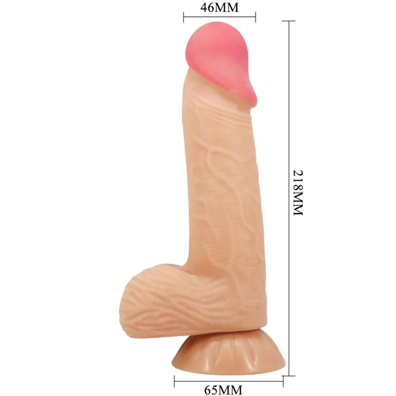 PRETTY LOVE - SÉRIE SLIDING SKIN GODE RÉALISTE AVEC VENTOUSE SLIDING SKIN 20,6 CM - Sensualia